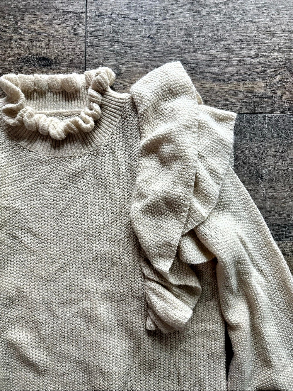 Part Two Alpaca + Wool Ruffle Sweater - Picture 3 of 6